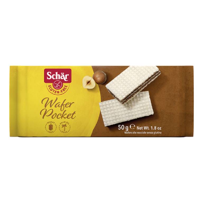 SCHAR WAFER POCKET NOCCIOLA50G